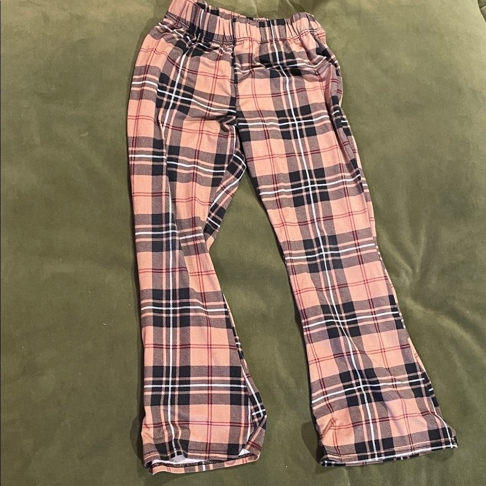 Crown of Hearts Plaid Kids Pants